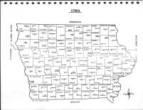 Iowa State Map, Muscatine County 1967
